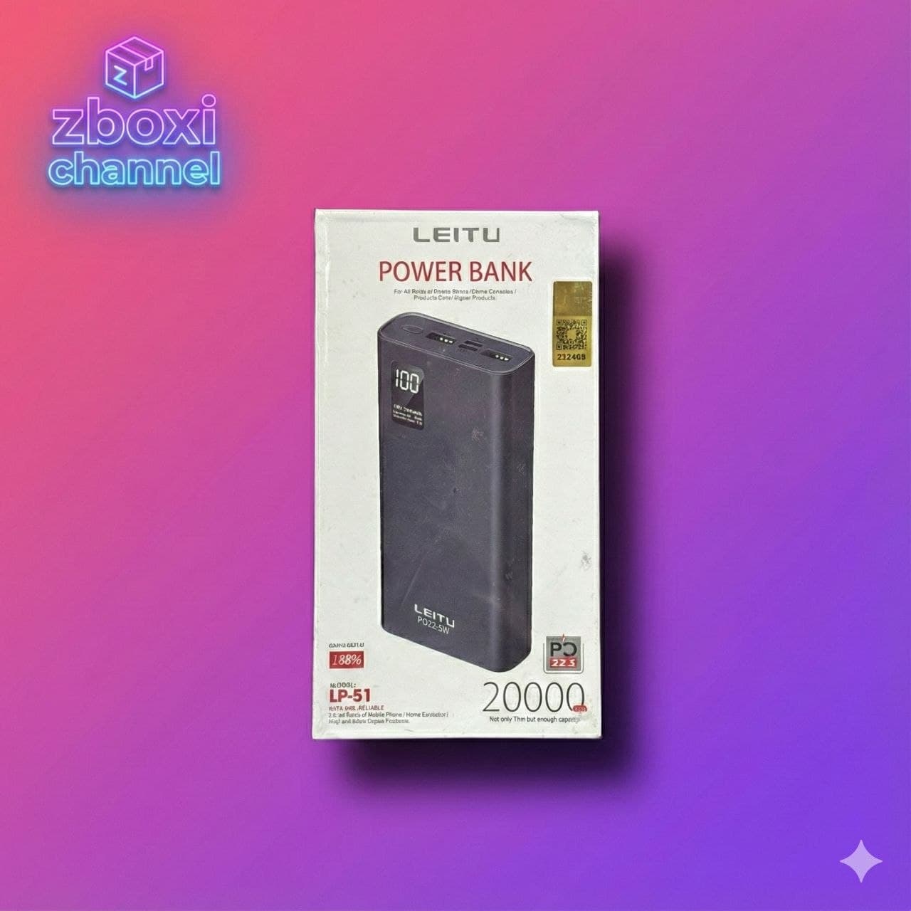 پاوربانک ۲۰ هزار لیتو ۵۱، تصویر 1 از 1