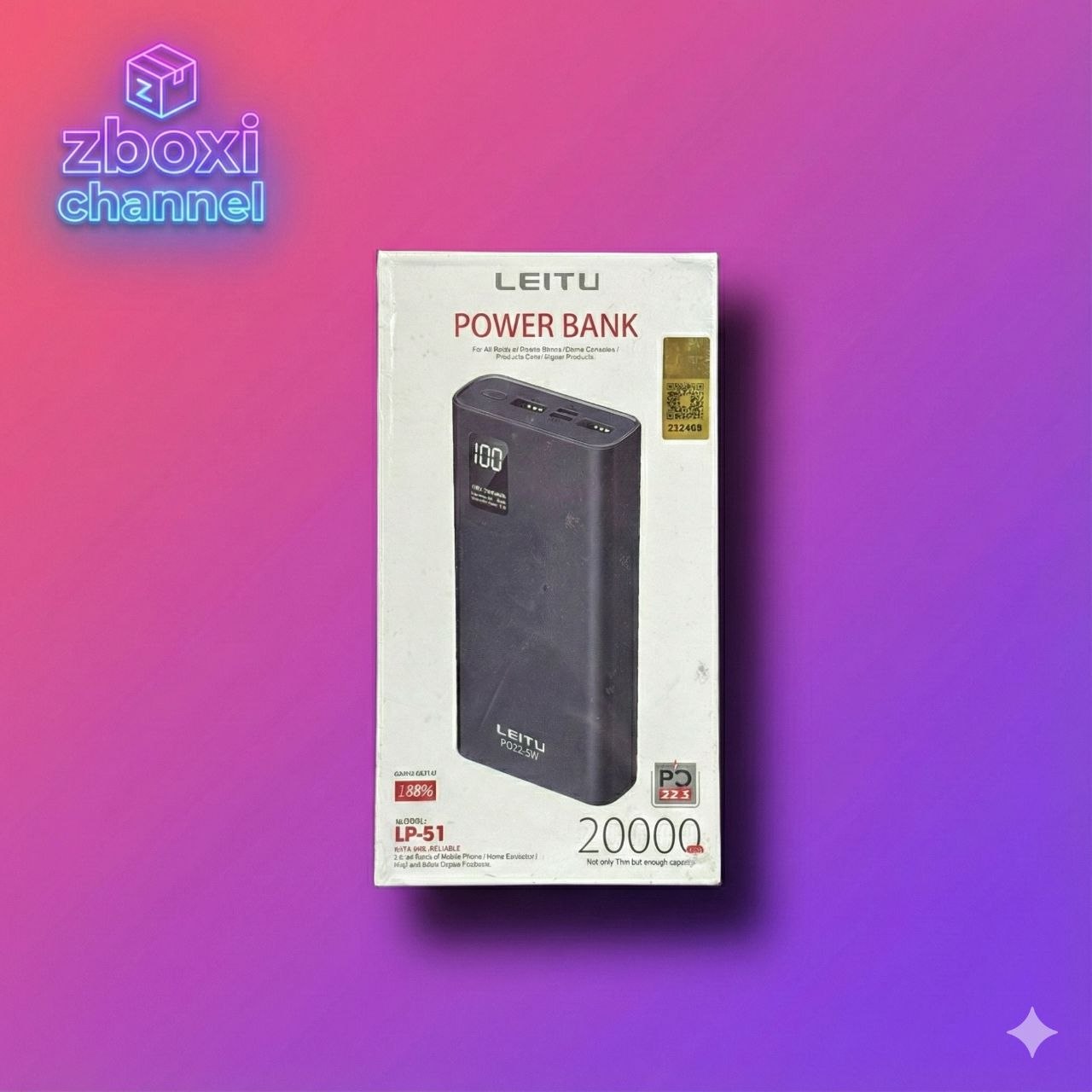 پاوربانک Leitu ظرفیت 20000 میلیآمپر