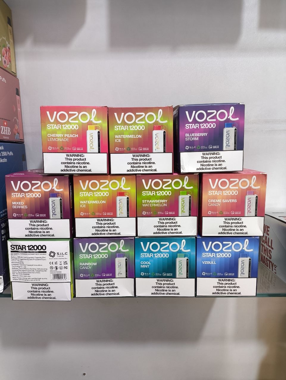 پک ویپ Vozol رنگی