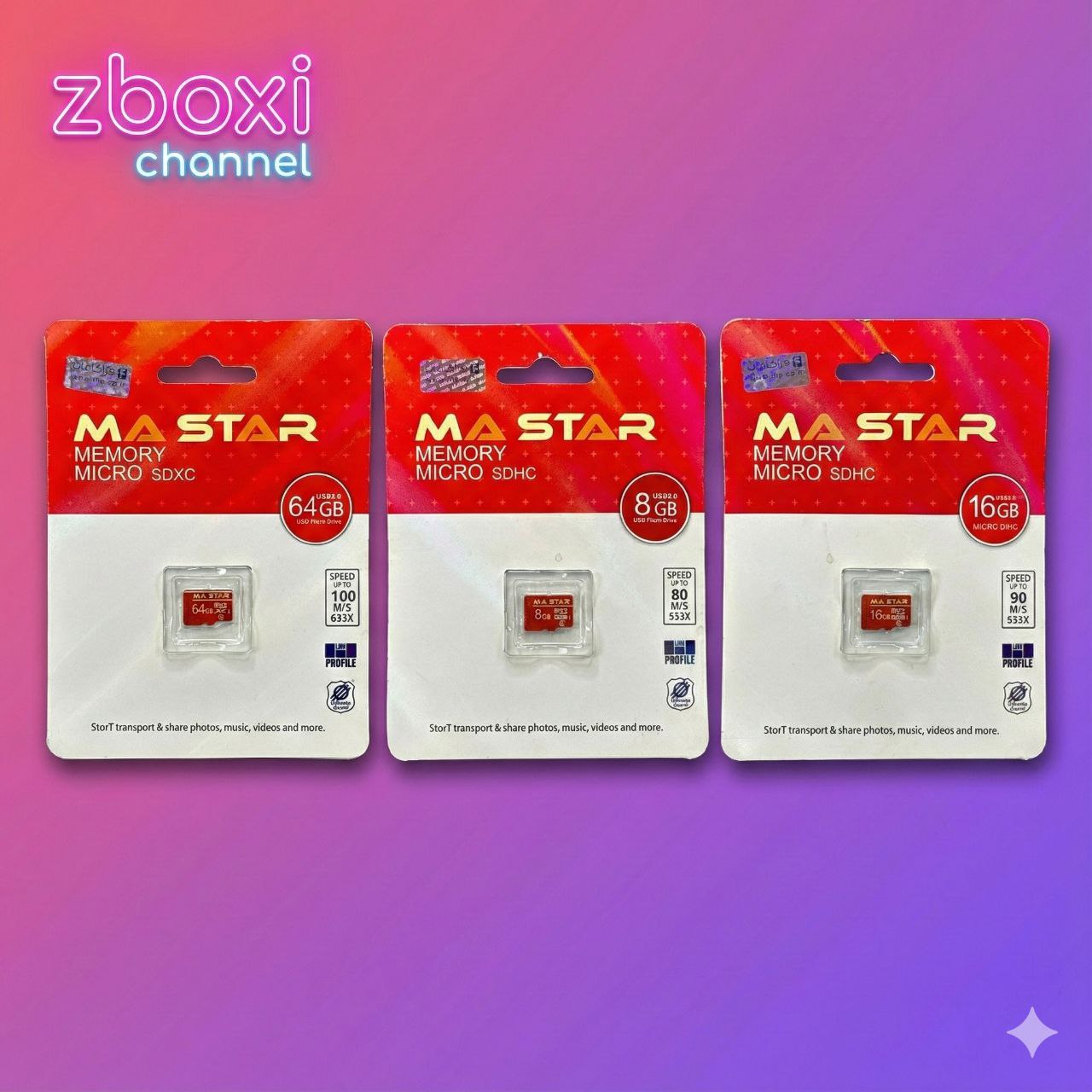 کارت حافظه Ma Star ظرفیتهای 16/32/64GB