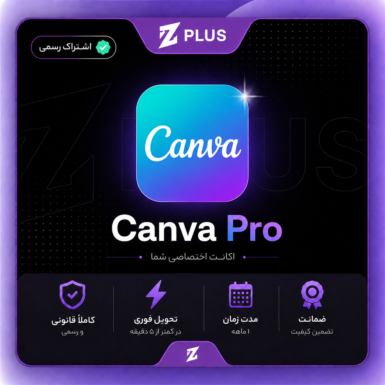 Canva Pro پلن های ۱ تا ۹ ماهه