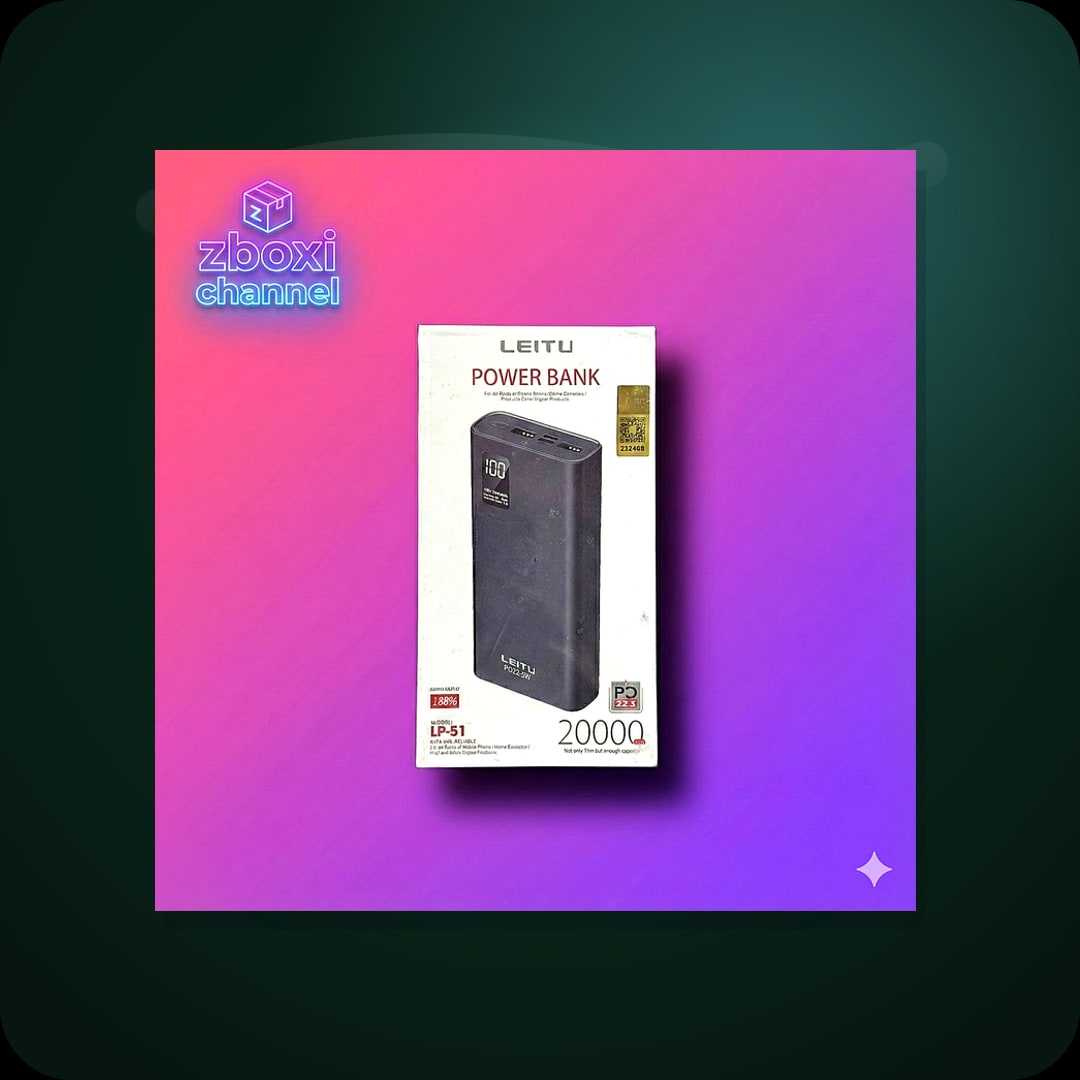 پاوربانک Leitu ظرفیت 20000 میلیآمپر